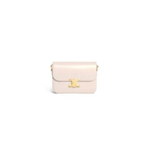 CELINE CLASSIQUE TRIOMPHE BAG in shiny calfskin(HIGH-END GRADE)