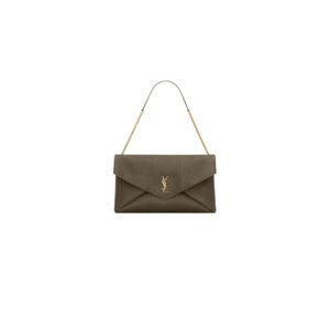 YSL CASSANDRE XXL envelope pouch on chain in lambskin