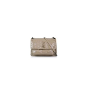 YSL NIKI MEDIUM IN CRINKLED VINTAGE LEATHER(HIGH-END GRADE)