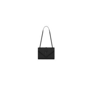 YSL ENVELOPE MEDIUM IN QUILTED GRAIN DE POUDRE EMBOSSED LEATHER(HIGH-END GRADE)
