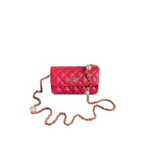 CHANEL Flap Phone Holder with Chain(HIGH-END GRADE)