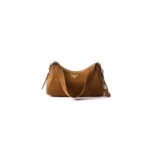 Prada Aimee medium suede shoulder bag
