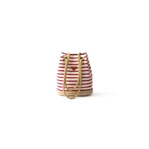 Prada Mariner small striped fabric bucket bag