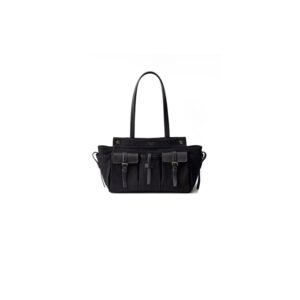 Prada Route large canvas and leather tote bag(HIGH-END GRADE)