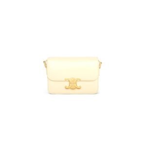 CELINE TEEN TRIOMPHE BAG IN shiny calfskin(HIGH-END GRADE)