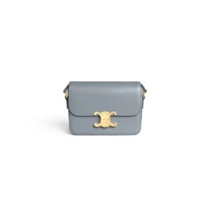 CELINE TEEN TRIOMPHE BAG IN shiny calfskin(HIGH-END GRADE)