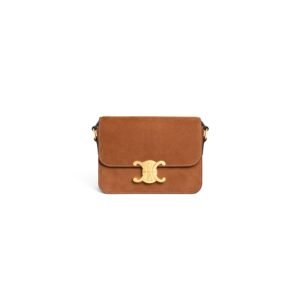 CELINE TEEN TRIOMPHE BAG IN NUBUCK CALFSKIN(HIGH-END GRADE)