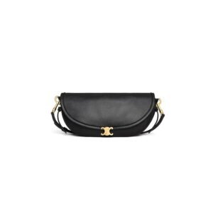 CELINE LITTLE HALFMOON SOFT TRIOMPHE IN SUPPLE SHINY LAMBSKIN(HIGH-END GRADE)