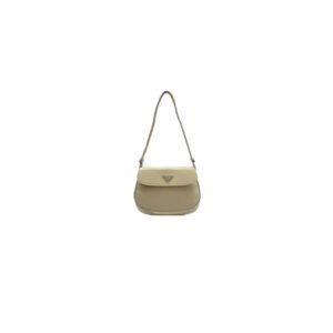Small Prada Cleo brushed leather shoulder bag with flap