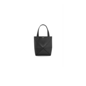LOEWE Mini Puzzle Fold tote in shiny calfskin(HIGH-END GRADE)