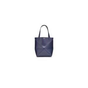 LOEWE Mini Puzzle Fold tote in shiny calfskin(HIGH-END GRADE)