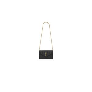 YSL cassandre chain wallet in lambskin